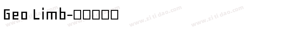 Geo Limb字体转换